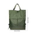 thumbnail image 3 of Large Capacity Multifunctional Nylon Shoulder Bag Backpack Tote for Commuting Travel Shopping Lightweight Durable Water Resistant, 3 of 6