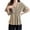Khaki, variant on Blouses for Women Dressy Casual Oversize Short Sleeve V Neck T Shirts Ruffle Summer Tunics 2025 Womens Clothes