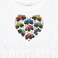 thumbnail image 4 of Inktastic Monster Truck Love Heart for Kids Girls Baby Dress, 4 of 5