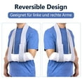 thumbnail image 2 of Arm Sling Adjustable Arm Support Strap Lightweight Comfortable Shoulder Immobilizer for Women and Men Right Left for Wrist Hand Elbow Injured 65 Inch, 2 of 7