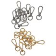 thumbnail image 2 of 10 Pieces Swivel Snap Lobster Clasp Clips Keychain Key Jewelry Making Clasps Lobster Rings DIY Silver, 2 of 9