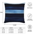 thumbnail image 2 of Multi-Size Linen Sofa Pillow Cover Invisible Zipper Open And Close Strong Use For Sofa Chair Garden Sofa Car Darkblue Stripe_4 20"X20", 2 of 8