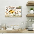 thumbnail image 4 of Kitchen Canvas Wall Art -Farmhouse Wall Art For Decor Bathroom, Rustic Landscape Painting, Vintage Kitchen Sign Picture, Framed Poster Sunflower Artwork For Farmhouse Dining Room Wall Decor 12x18 inch, 4 of 6