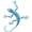 blue, variant on Metal Iron Lizard Wall Art, 20X22cm Outdoor Garden Decor, Weatherproof Ornament For Yard Fence Patio Balcony, Hanging for SCULPTURE (Green)(green)