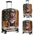 thumbnail image 2 of Freedom Paws Patriotic Pitbull Vintage Memorial Day Travel Luggage Cover Terrier Dog Lover Suitcase Dust Protective Decor - 12006, 2 of 5