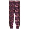 thumbnail image 4 of Men's Valentine's Day Pants Casual Love Print Lounge Pants Loose Fit Fashion Winter Drawstring Elastic Waist Home Sleepwear 2026 Hot Pink L, 4 of 7