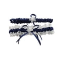 thumbnail image 1 of Wedding Bridal Legs Garter Set Bridal Garters Lace Belt Dark Blue, 1 of 5