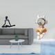 thumbnail image 2 of Figura Decorativa De Astronauta Pensador Creativo, Escultura Abstracta, Adorno De Escritorio único Para La Entrada, Dormitorio, Chimenea, Mesa, Centro De Mesa, Regalo De Inauguración De La, 2 of 8