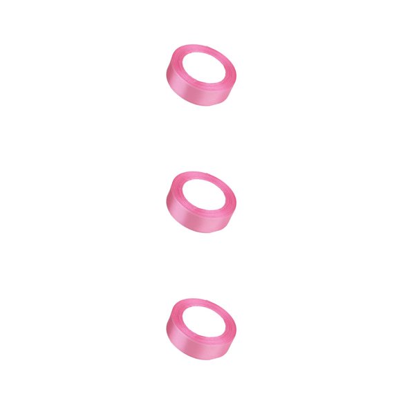 Toystoory Cinta de papel de regalo Accesorios para manualidades de bricolaje Tela Cintas de poliéster Rosa rosa 79 Type1 NO1