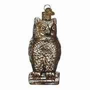 Old World Christmas Glass Blown Ornament, Vintage Wise Old Owl (#51003)