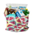 thumbnail image 3 of Fresh Watermelon Canvas Tote Bag Summer Tropical Fruit Pattern Print Aesthetic Watermelon Lovers Cute Sunshine Beach Summer Party Geometric Refresh Reusable Eco-Friendly Lightweight Foldable Shopping, 3 of 6