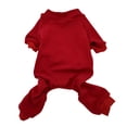 thumbnail image 3 of Dog and Cats Universal Fashionable Pajamas Cozy Pet Clothing Soft Apparel for Sleep Play, Red S, 3 of 3