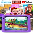thumbnail image 3 of Contixo 8" Kids Tablet, 2025 Model, 80 Disney eBooks, 32GB, Android 13, Kid-Proof Case & Kickstand - Purple, 3 of 9