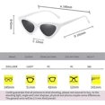 thumbnail image 3 of Cadre en Plastique Rétro Vintage Cat Eye pour Femmes, 3 of 5
