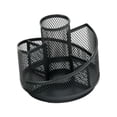 thumbnail image 3 of Portalápices de metal, contenedor para bolígrafos, accesorios decorativos, organizador de escritorio giratorio de 360 ​​grados Cinco cuadrículas, 3 of 9