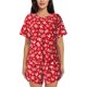 thumbnail image 1 of Fotbe Hohoho Conjunto de Pijama Estampado para Mujer, 2 Piezas, Ropa de Dormir con Camiseta de Manga Corta y Shorts Suaves-Large, 1 of 6
