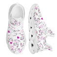 thumbnail image 1 of Zapatillas de running ligeras para mujer, nuevas, de malla antideslizante con estampado rosa para enfermeras y hospitales., 1 of 6