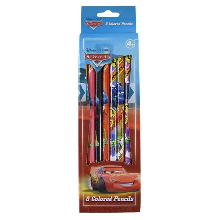 Disney Pixar Cars 8pc Cars Color Pencil Set - Cars Colored Pencils Pack