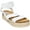 White, variant on Steve Madden Kimmie Flatform Espadrille Sandal (Women's)