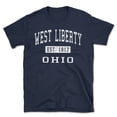 thumbnail image 1 of West Liberty Ohio Classic Established Men's Cotton T-Shirt, 1 of 1