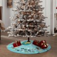 Lukts Travelling on Airplane print color life Christmas Tree Skirt
