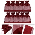 thumbnail image 4 of 10pcs Portable Gift Bags Drawstring Bags Window Gift Bags Burlap Storage Bags, 4 of 8