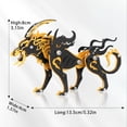 thumbnail image 2 of Puzle 3D de metal FILASLFT Wolf King negro y naranja para adultos, 2 of 7
