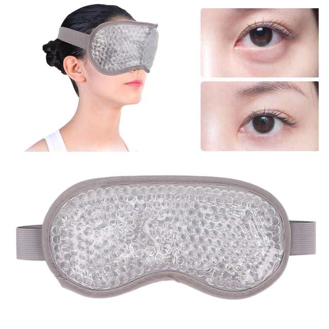 Reusable Gel Eye Pack For Hot Cold , Relieve Eye Fatigue, Reduce Dark Circles, Massage Eye Skin With Adjustable Head Straps, Travel Use