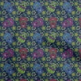 thumbnail image 1 of oneOone Viscose Jersey Navy Blue Fabric Skull Fabric For Sewing Printed Craft Fabric By The Yard 60 Inch Wide, 1 of 5
