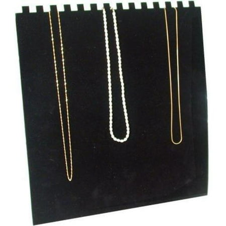 Easel Chain Necklace - 14 Slot Black Necklace Chain Jewelry Easel Display