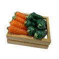 thumbnail image 4 of 1:12 Mode de canasta de vegetales Modelo de vegetales Fingen jugar a las zanahorias de juguete y pimientos de la madera de de vegetales, 4 of 9
