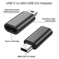 thumbnail image 3 of Mini Usb To Usb C Adapter - 4pcs Mini Usb Male To Type C Female Convert Adapter For Mp3 Players, 3 of 5