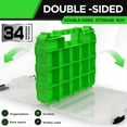 thumbnail image 3 of Organizador de Piezas Pequeñas, 34 Compartimentos, Caja de Herramientas de Doble Cara, Organizador de Tornillos para Tuercas y Pernos., 3 of 8