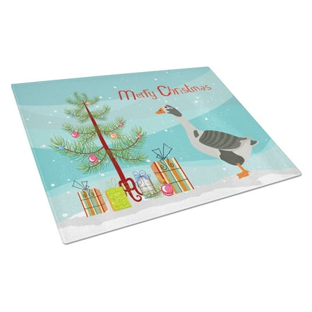 

Caroline s Treasures West of England Goose Christmas Glass Cutting Board Large