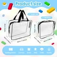 thumbnail image 4 of 9 Packs Clear PVC Toy Storage Bags Include 6 Pcs Large and 3 Pcs Medium Toy Organizer Bags with Labels Portable Handheld Zipper Bags for Organizing Board Game Building Blocks Puzzle Kids Books, 4 of 6