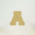 thumbnail image 4 of Package of 1, 16 Inch X 3/4" Thickness MDF Letter A in The Collegiate Font, Thick for Art & Craft Project, Made in USA, 4 of 4