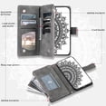 thumbnail image 4 of Wallet Case for Samsung Galaxy S36 with Card Slot Case, Leather Case,Magnetic Closure Flip Case Embossed Floral Leather Cover with Detachable Crossbody Strap, 4 of 7