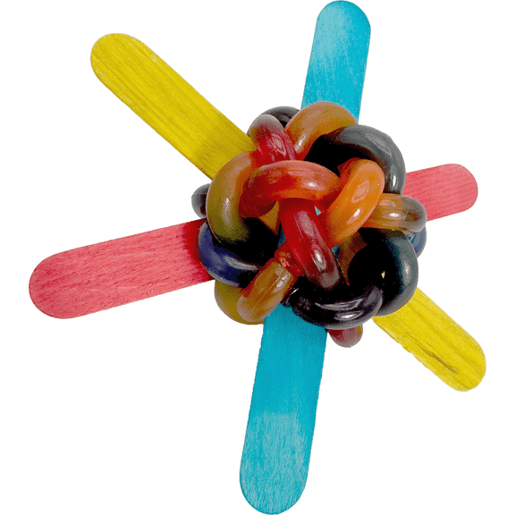 2140 Big Nobby Chew - Handmade Colorful Chewable Bird Foot Toy