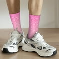thumbnail image 6 of Vsdgher Breast Cancer Pink Ribbons Awareness Crew Socks for Men & Women, Breathable Casual Athletic Ankle Socks, 6 of 6