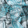 thumbnail image 5 of Ambesonne Abstract Valance Pack of 2, Grunge Art Spiral Circles, 54"X18", Sky Blue Grey Teal, 5 of 5