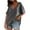 Dark Gray, variant on Taqqpue Plus Size Tops for Women Summer Casual Solid Color Deep V Neck Short Sleeve Blouse Tops Flowy Loose Fit Side Split Drop Shoulder T Shirts