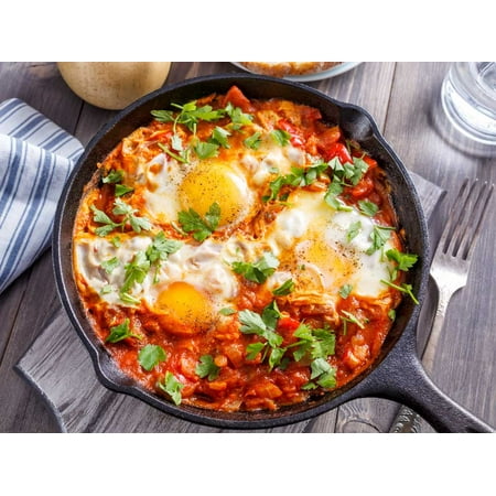 Takeout Kit "Moroccan Shakshuka with Freekeh & Harissa" Meal Kit, Dinner for 4