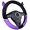 Purple, variant on Car Steering Wheel Covers Plush Steering Covers for Women, Universal Fit 15 Inch, Anti-Slip & Odor-Free, Pink