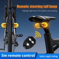 thumbnail image 4 of USB LED Bicycle Bike Indicator Rear Turn Signal Light Wireless Remote Tail Lamp, 4 of 5