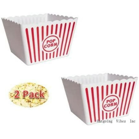 

Plastic Popcorn Tub - 8.5 Square - Pack Of 2 Tubs