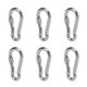 thumbnail image 1 of Spring Snap Hooks, Stainless Steel 6pcs Quick Connect Key Chain Link Buckle For Hiking, 1 of 8