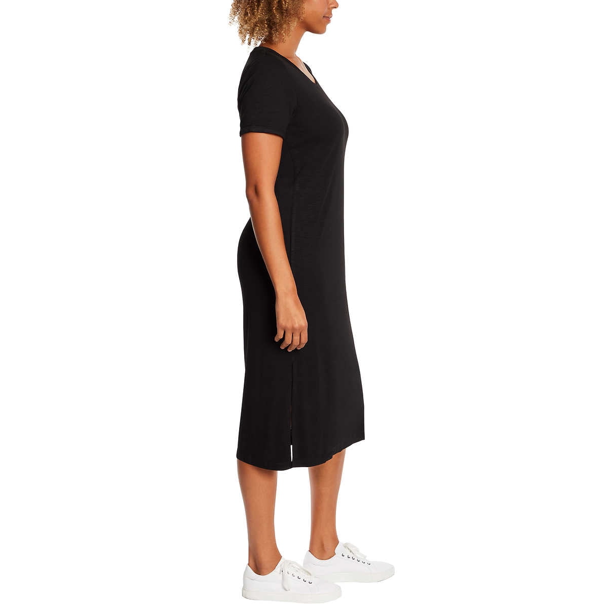 Jessica Simpson Plus Sz Dress 2X Ladies' Midi Calf Black