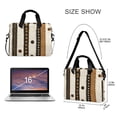 thumbnail image 3 of FORMRS 16" Laptop Bag Carrying Sleeve Case with Handle Travel Shoulder Briefcase, Beige Abstract Dots, 3 of 8