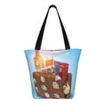 thumbnail image 3 of Kll Tote Bag For Women Trip To London Print Shopping Grocery Reusable Bags For Office School Shopping Travel, 3 of 8