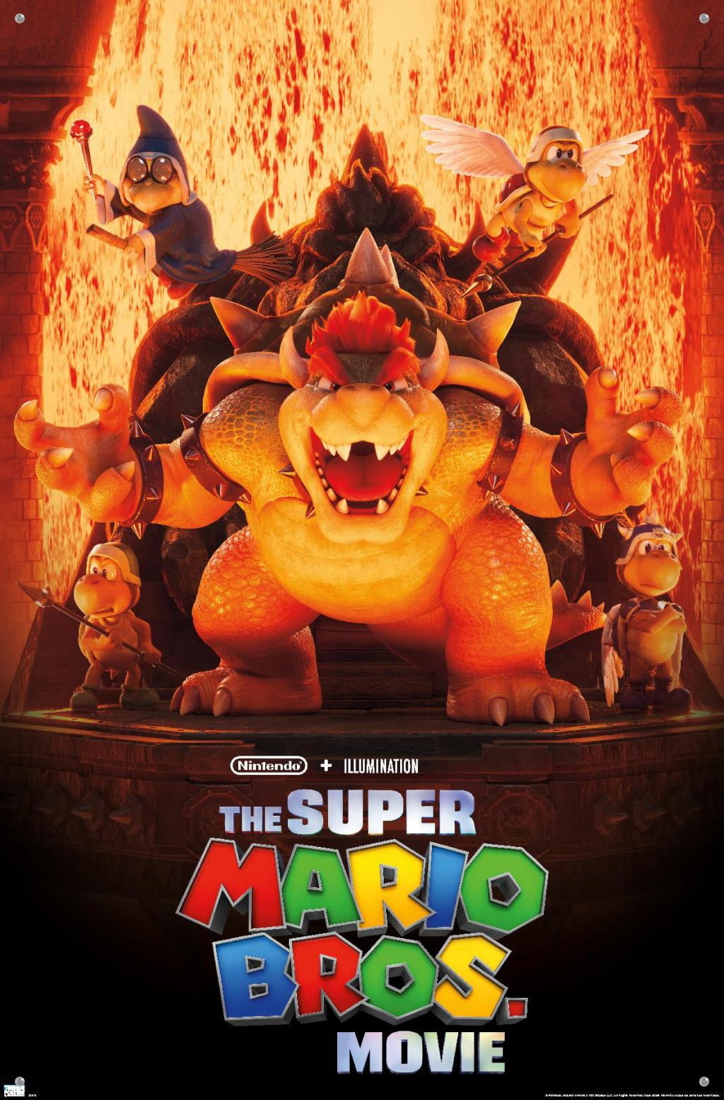 The Super Mario Bros. Movie - Bowser's World Key Art Wall Poster